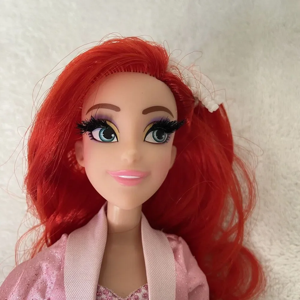 Disney Princess Ariel Belle Style Series Doll Lot 2 Set Eyelashes Shoes Mermaid